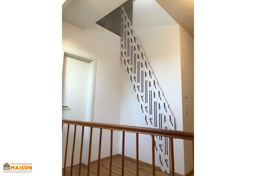 Escalier pliable en bois Ultra Light : 130 à 315 cm – finition HPL blanc -  Klapster