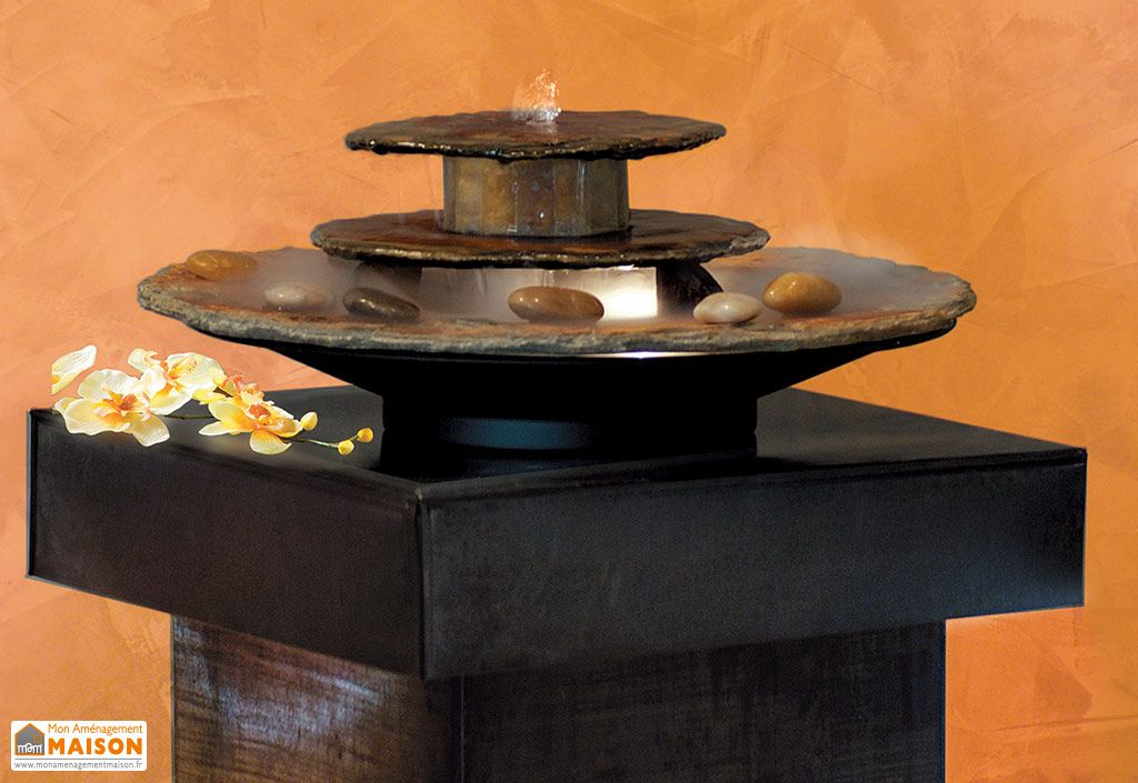 Fontaine à eau décorative d'intérieur Kasumi - Ø 45 x 17 cm - Seliger