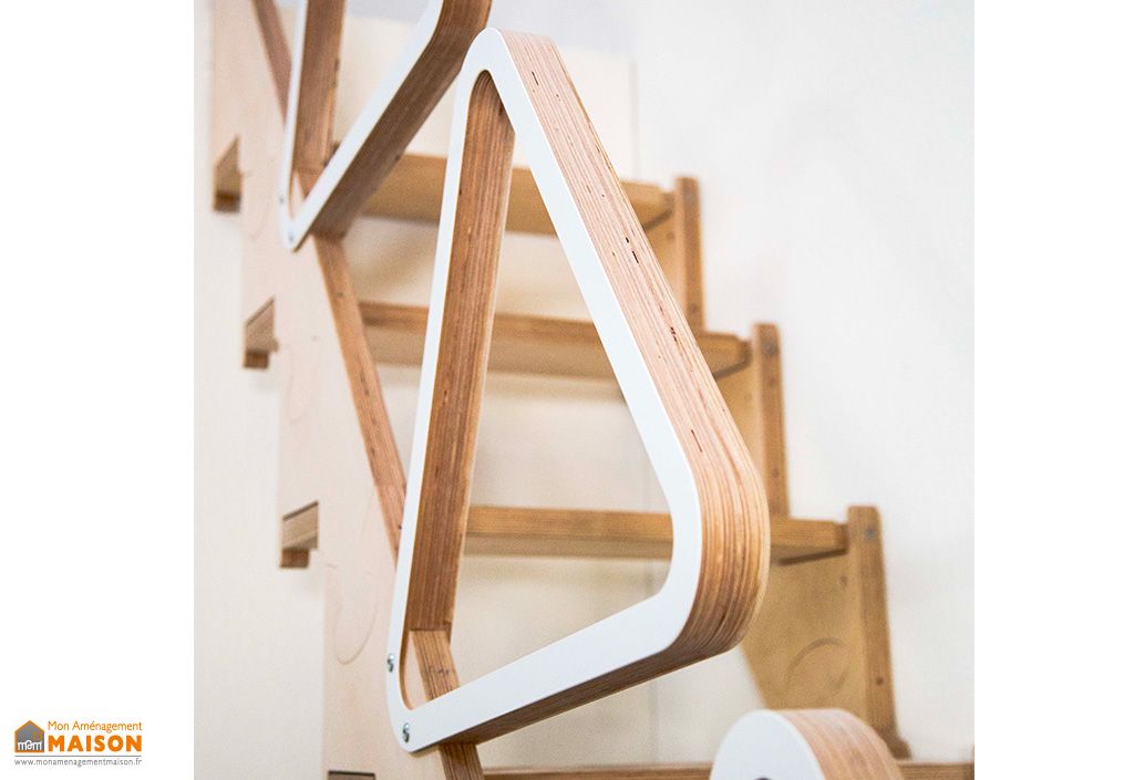 Escalier Pliable en Bois Comfort : 190 à 310 cm – Finition Naturelle