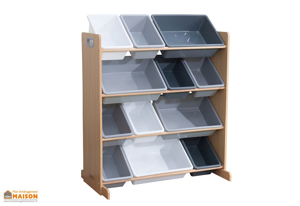 meuble de rangement chambre enfant KidKraft 15766 Etagère inclinée en bois 