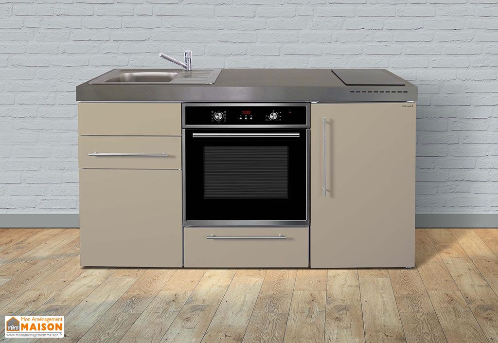 Cuisine Cuisine équipée Chêne York Gris Oliver 370 cm Respekta