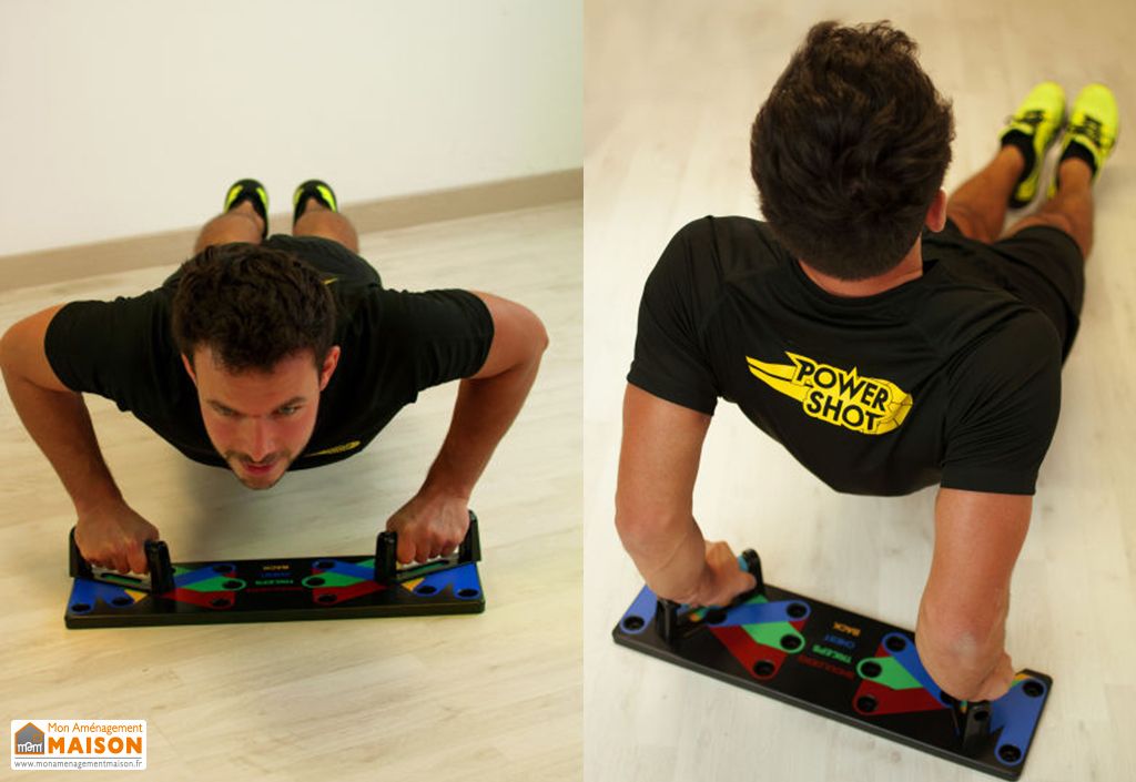 Planche De Pompes Multifonction Pliable – Outil Fitness Maison, Ajustable, Poignées Antidérapantes, Renforcement Poitrine/abdos/bras