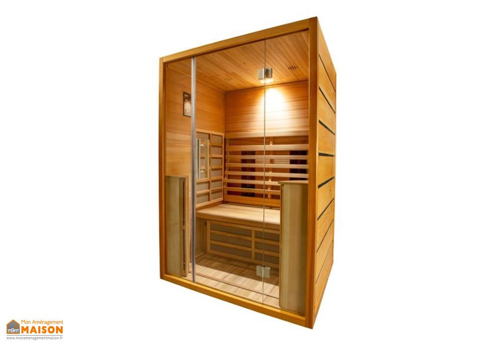 Porte-Lunettes Sauna Bois 2 Places - Accessoire Sauna Élégant Et Pratique