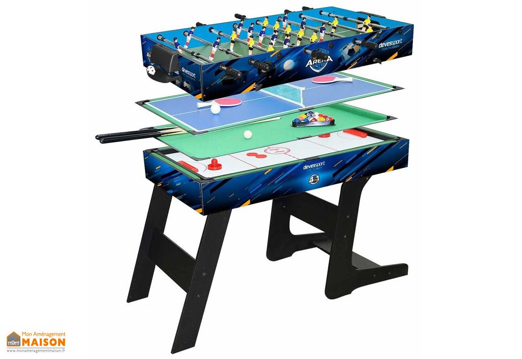 EASYCOMFORT - Table multi-jeux 4 en 1 Easycomfort avec baby-foot