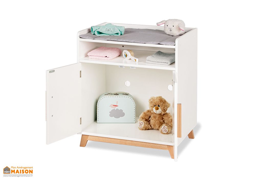 Table langer pour poup e en bois Marit 52 x 40 x 59 cm Pinolino