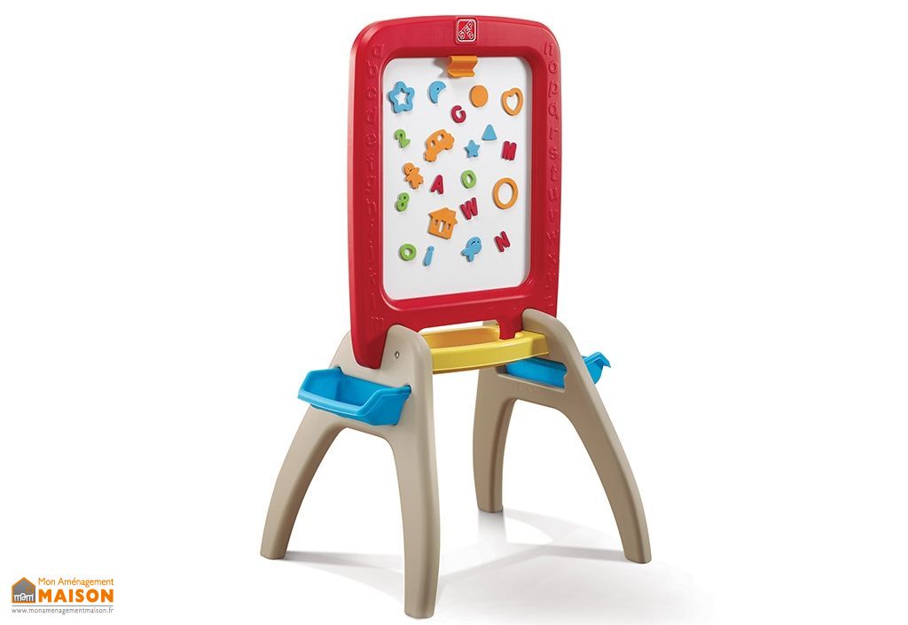 Chevalet D'art Pivotant 360° Double Face – Tableau Magnétique Craie/blanc – Hauteur Réglable – Avec Sac De Rangement Et Accessoires – Pour Enfants Et Adultes
