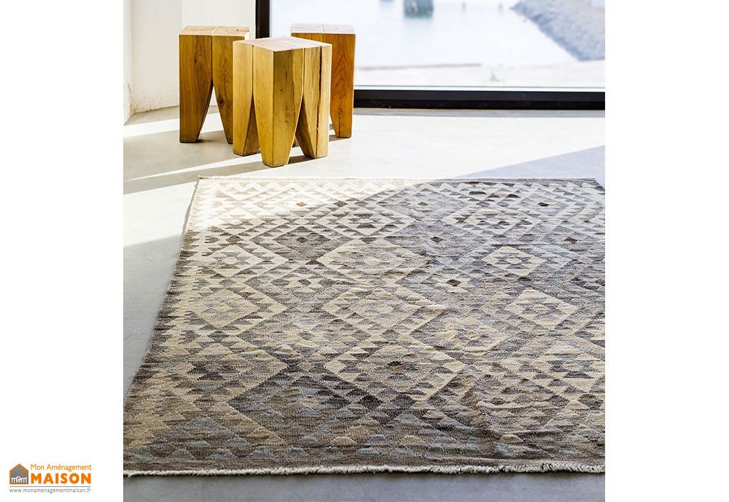 Tapis Ghashgai Kelim Tissé Main, Laine, 154x95 Cm, Multicolore