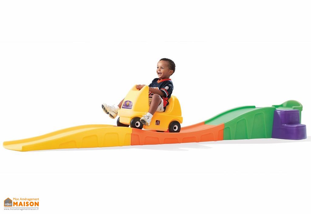 Toboggan Montagnes Russes avec Voiture pour Enfants 3 m - Step2