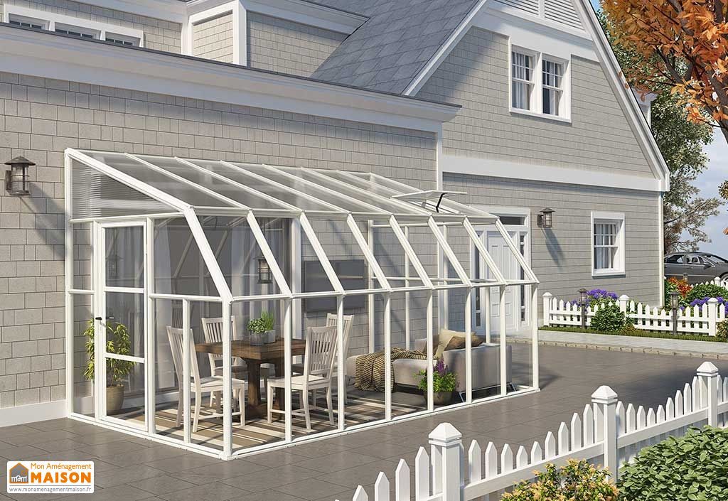 Véranda en PVC, petite véranda, véranda polycarbonate Mon Aménagement