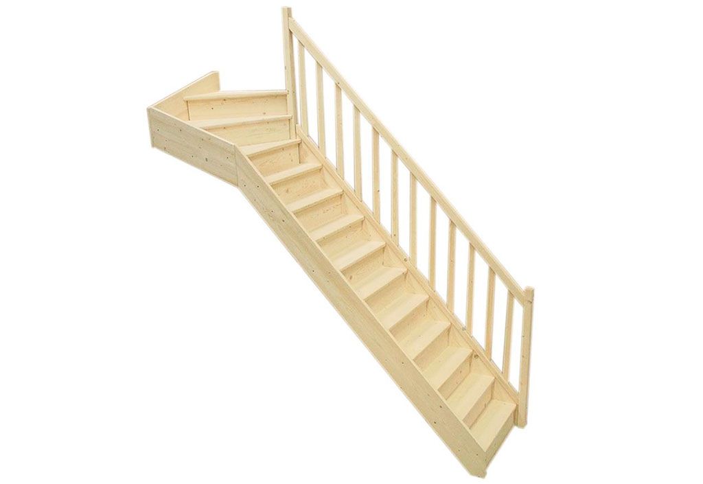 Escalier Quart Tournant Haut 80 cm