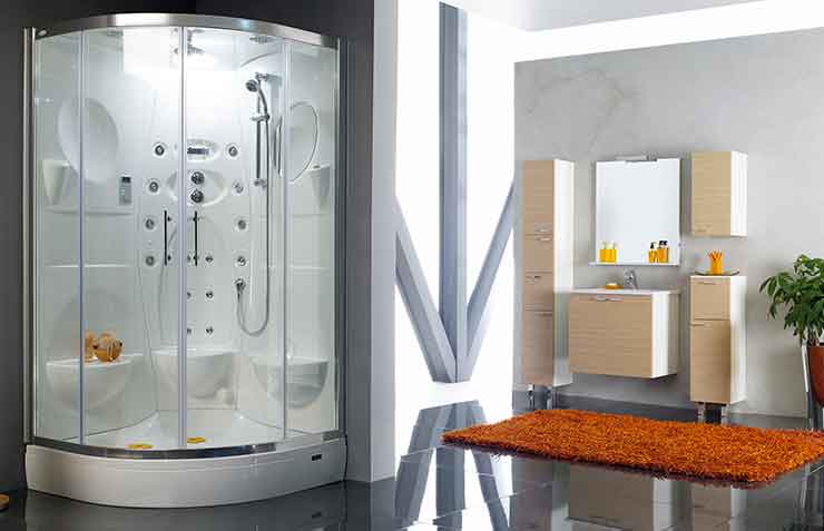 douche design avec receveur