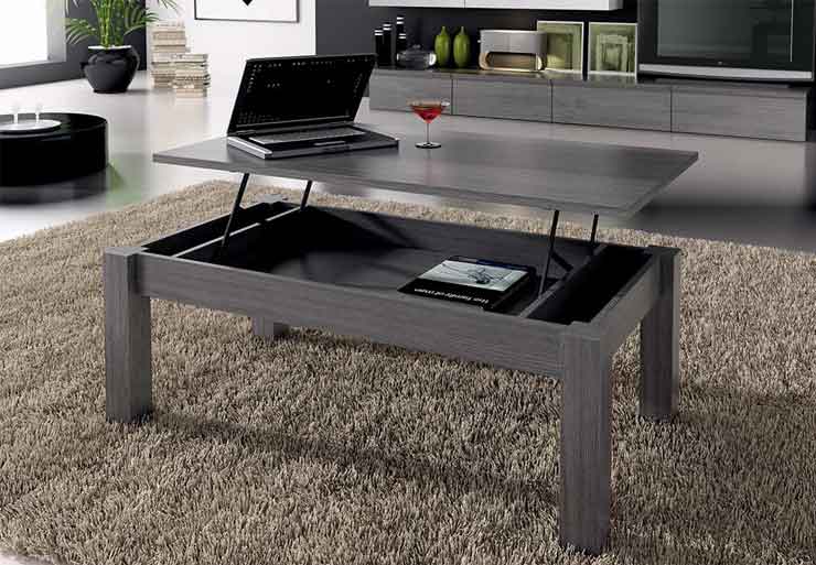 Table basse relevable.